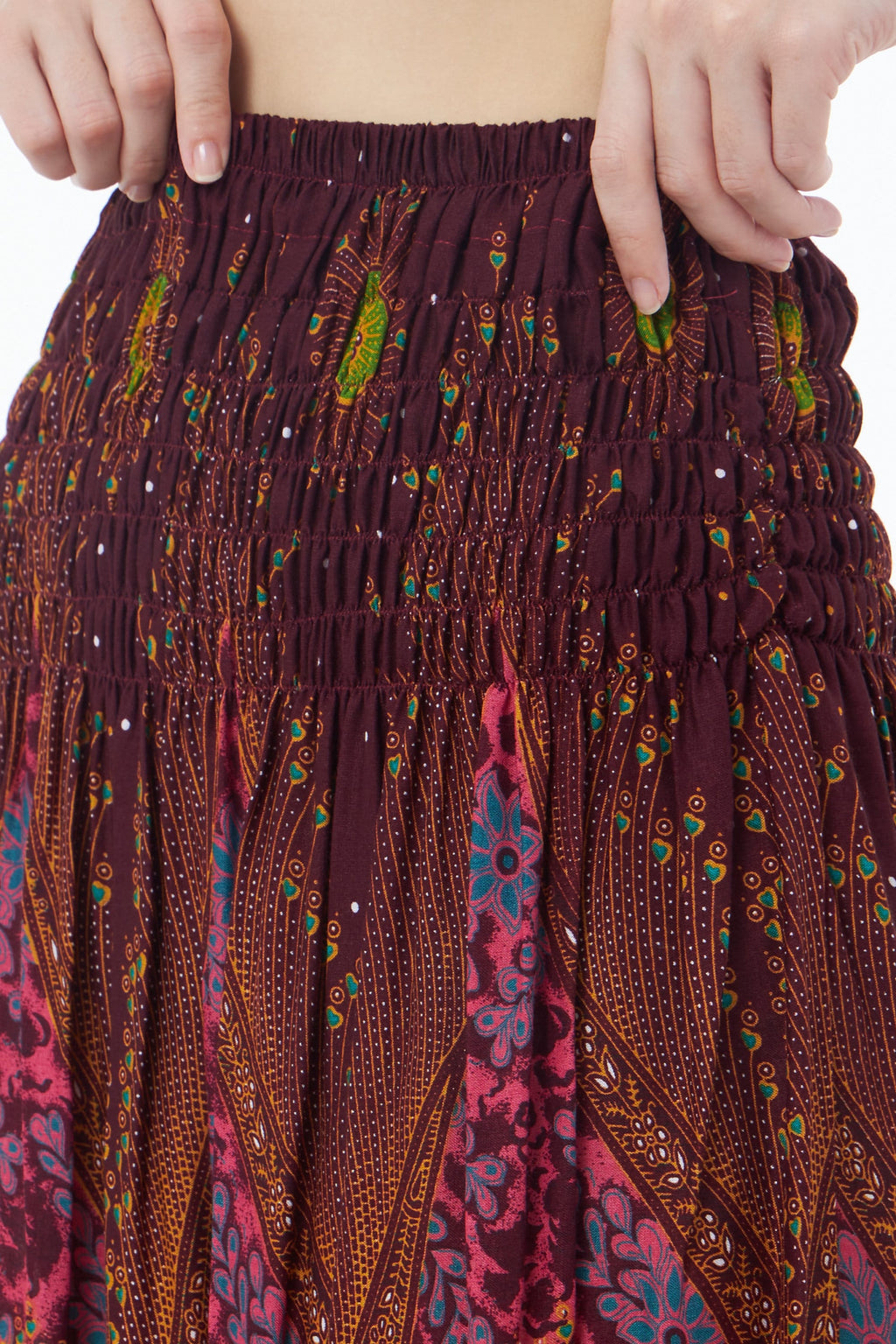 Women's boho skirt for fall fashion and Halloween costume