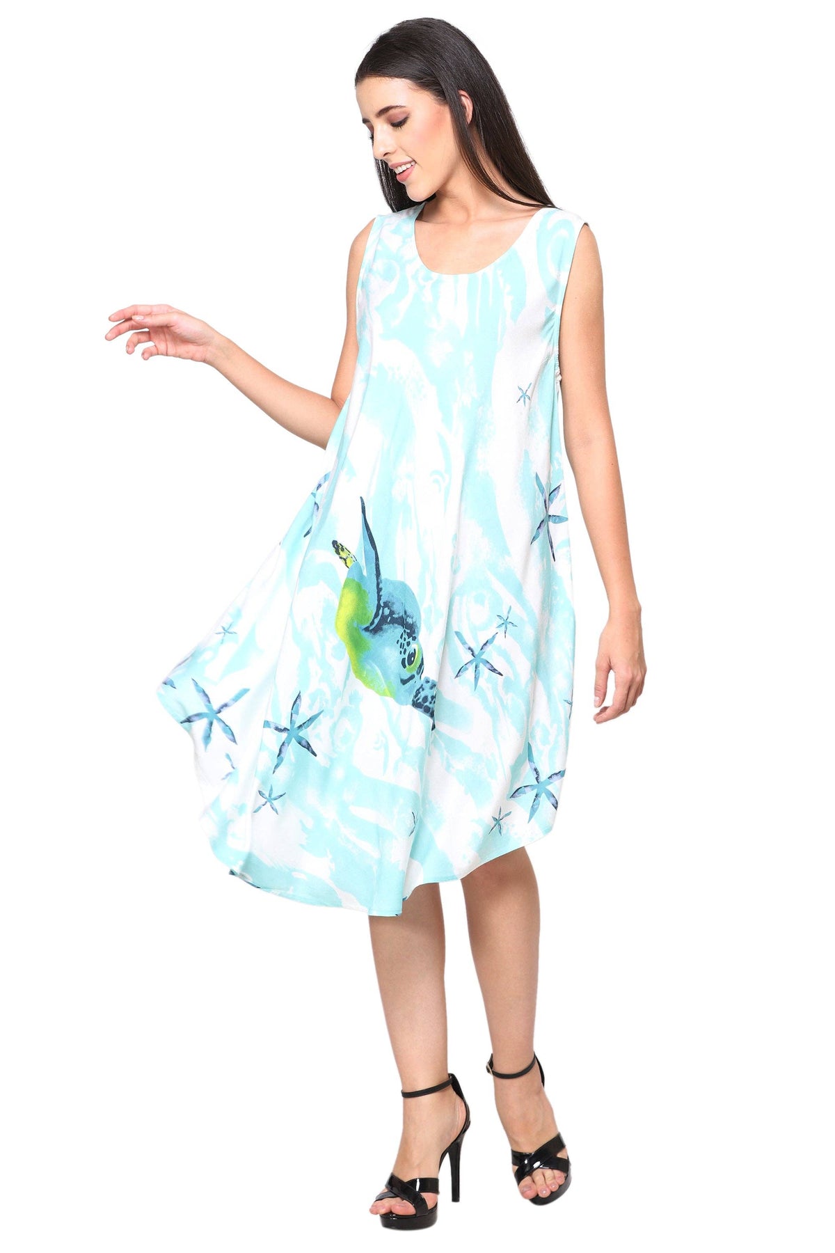 Turtle Print Resort Dress 422125l