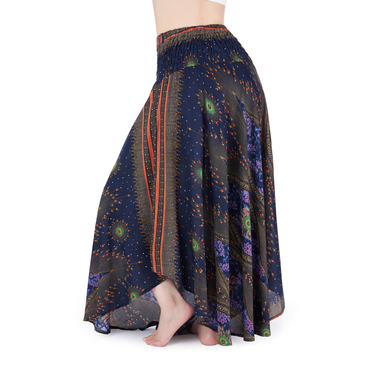 Ren Faire dress 2-in-1 dark blue skirt for women plus size