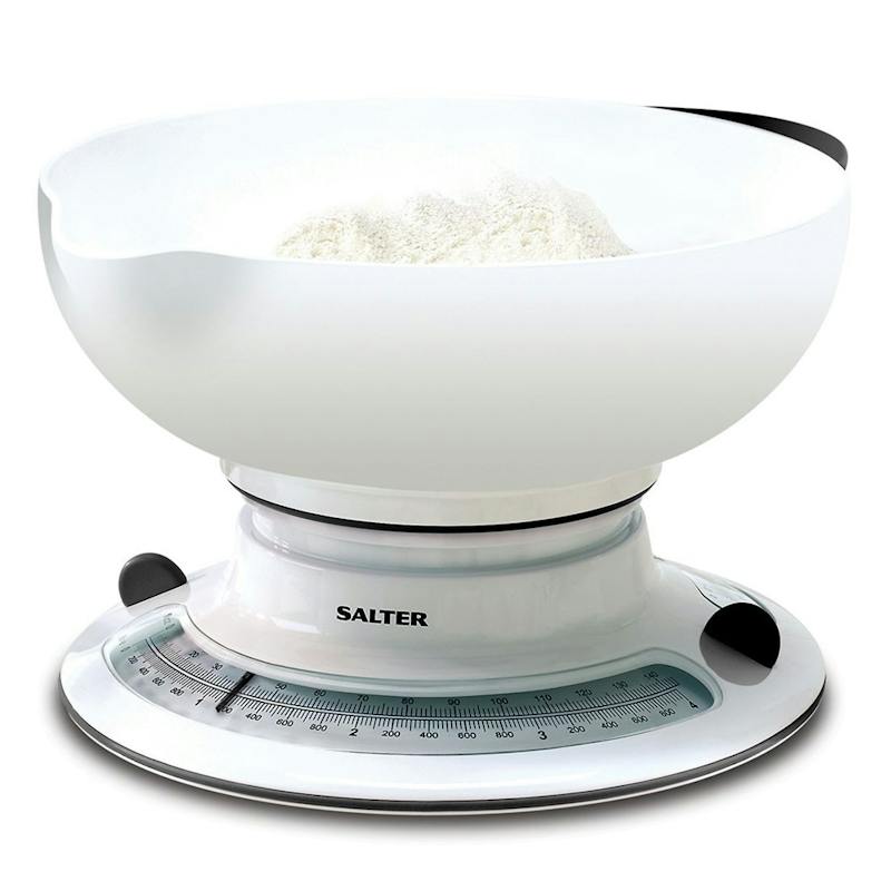 Add and Weigh Mechanical Kitchen Scales, 2.5 kg, White