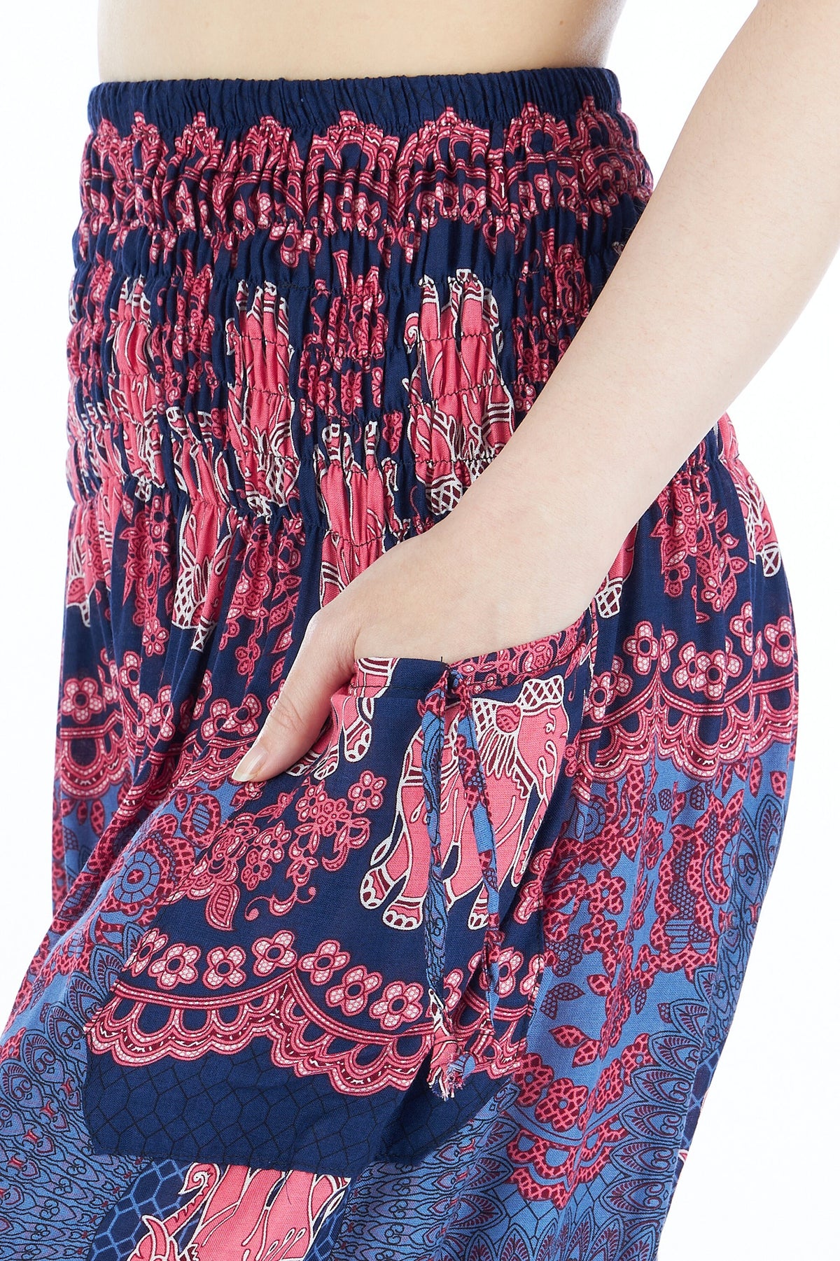 Elephant print hippie pants perfect for yoga and relaxation