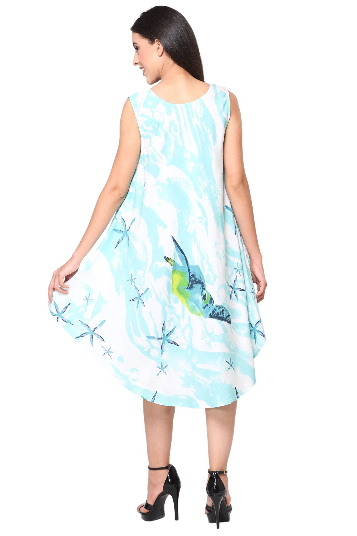 Turtle Print Resort Dress 422125l