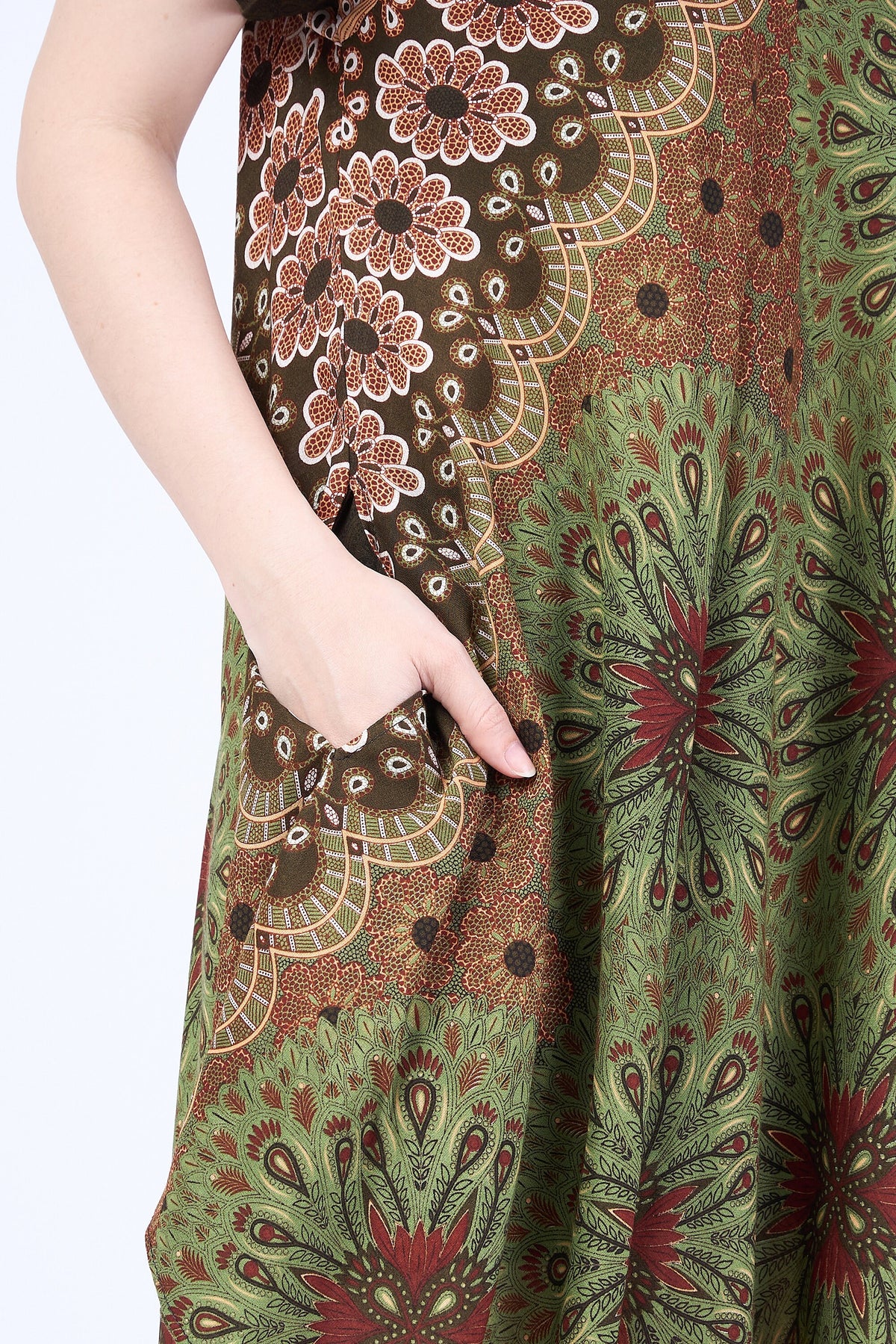 Lightweight rayon beach cover up dress for festivals and hot summer days