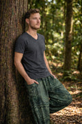 Flowy fall fashion trousers men with elastic ankles
