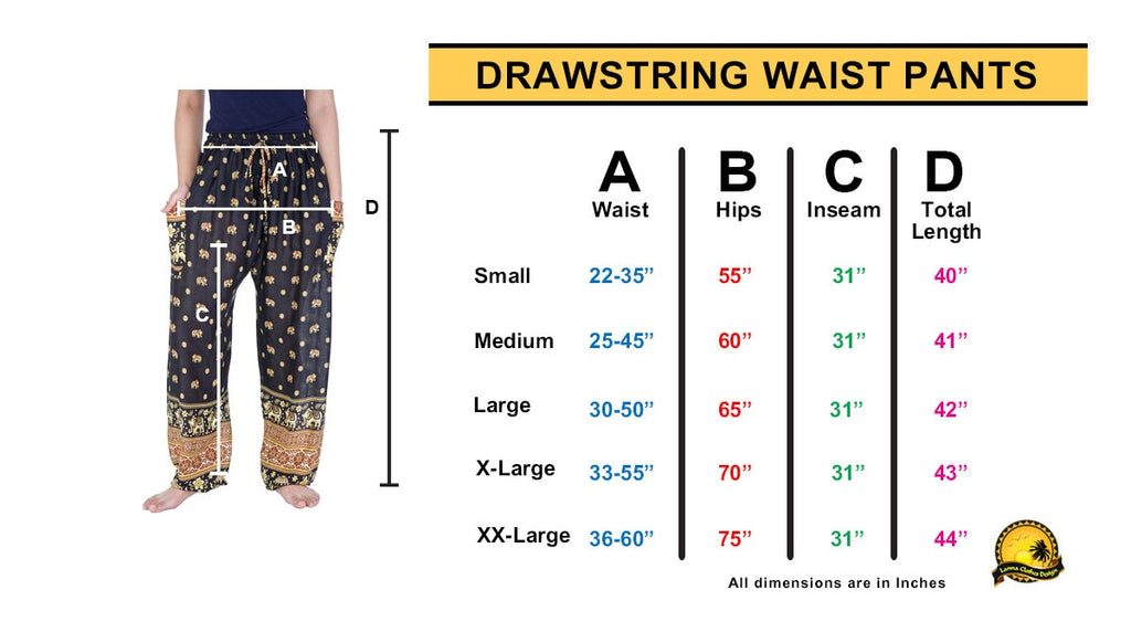 Comfortable drawstring harem pants for yoga and travel