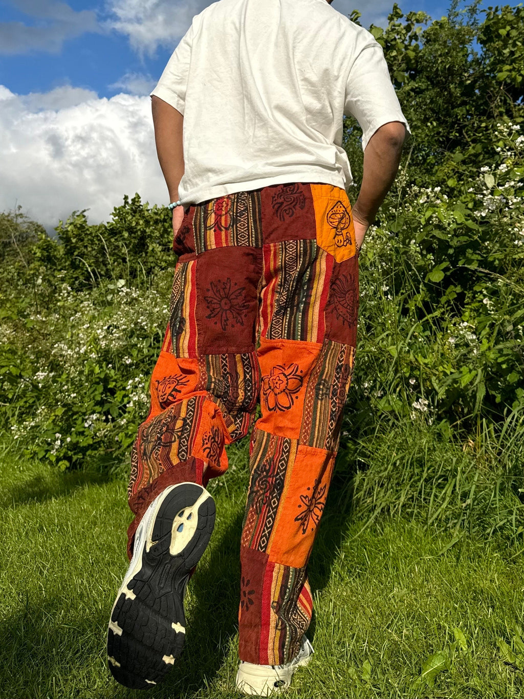 Relaxed fit unisex cotton trousers for everyday wear