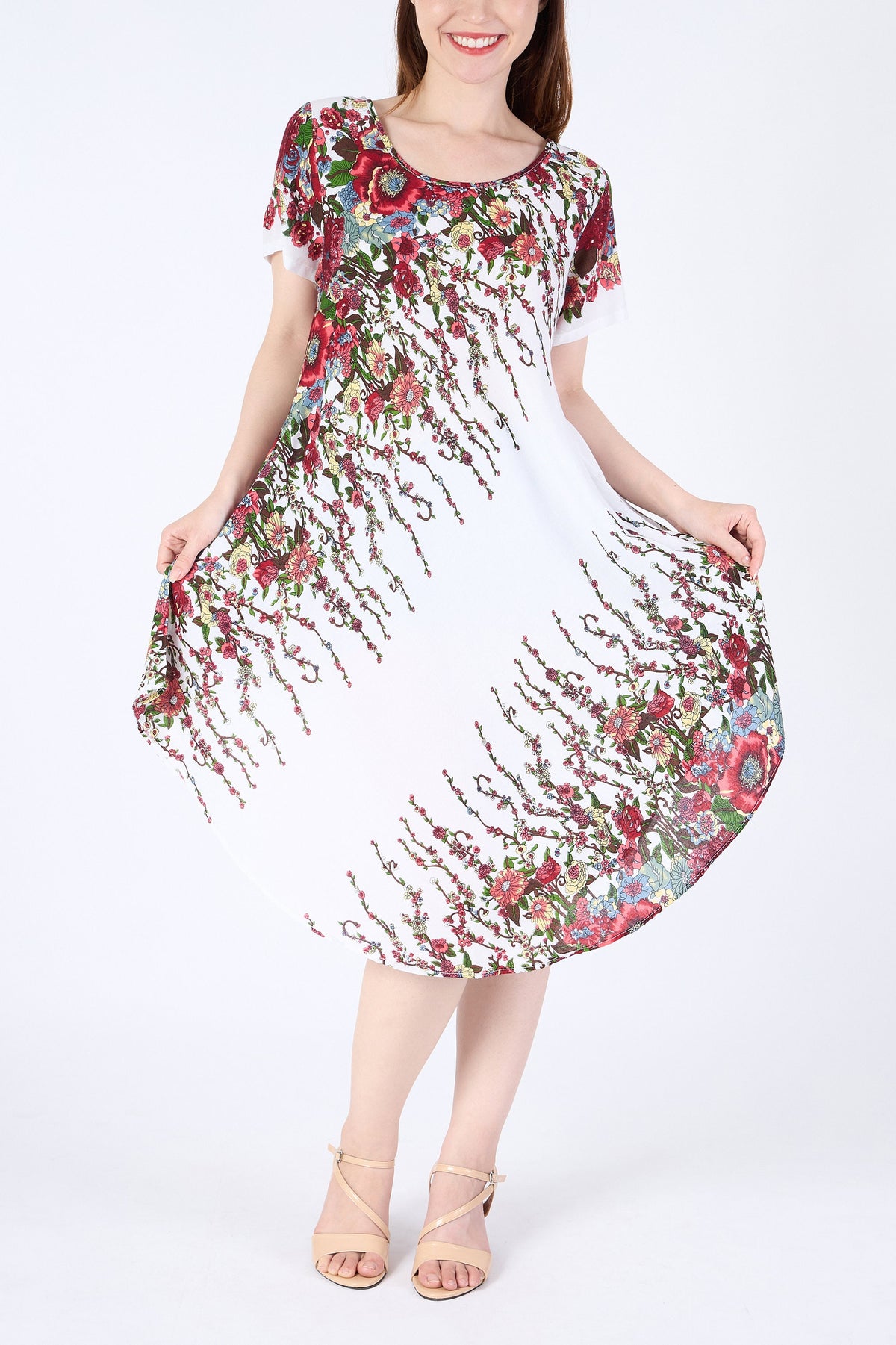 Hippie summer dress with pockets, available in S/M, L/XL, XXL