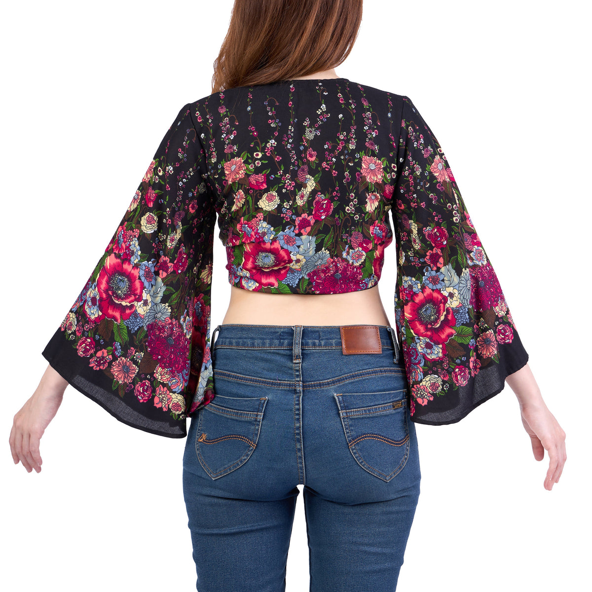 Lightweight rayon wrap top ideal for hot weather