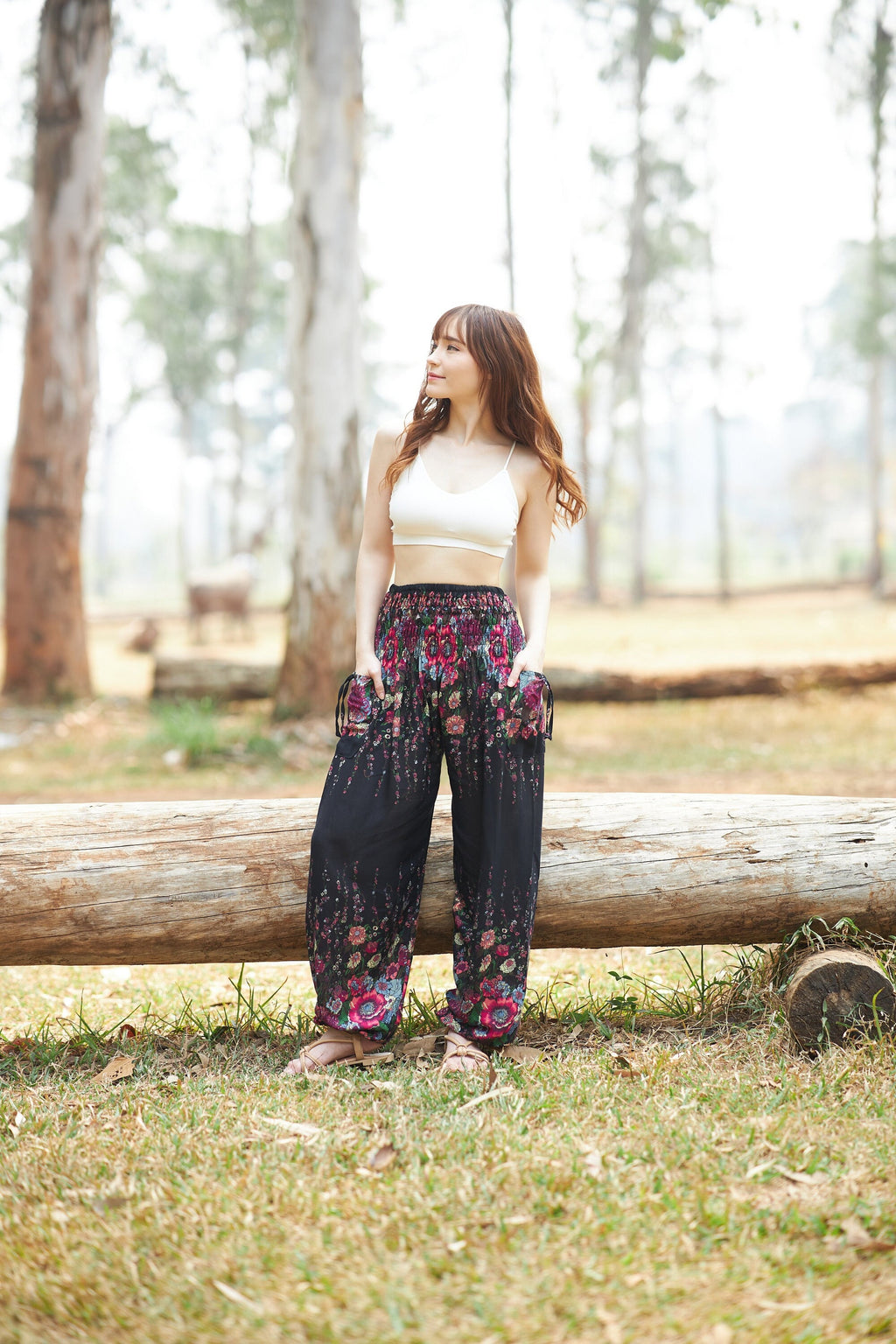 Gothic harem trousers for Halloween casual wear