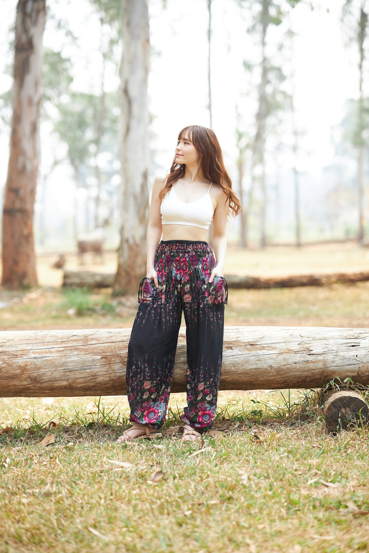 Gothic harem trousers for Halloween casual wear
