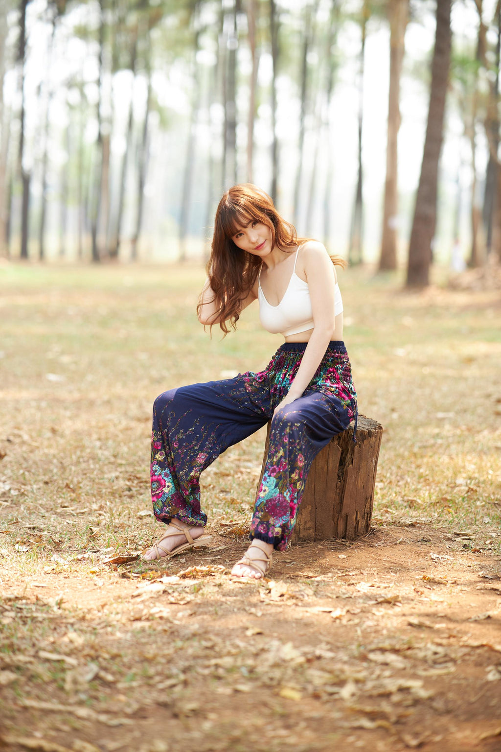 Handmade boho harem pants gift for yoga instructor