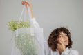 Foldable nylon net grocery bag lightweight and breathable design