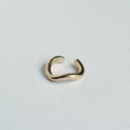 Single Heli ear cuff in sterling silver, approx. 16mm diameter