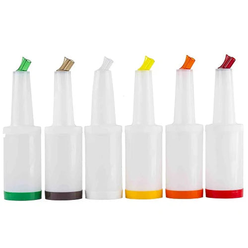 Tablecraft 8032A Pourmaster Dispenser, Assorted, 1 qt., Case of 12