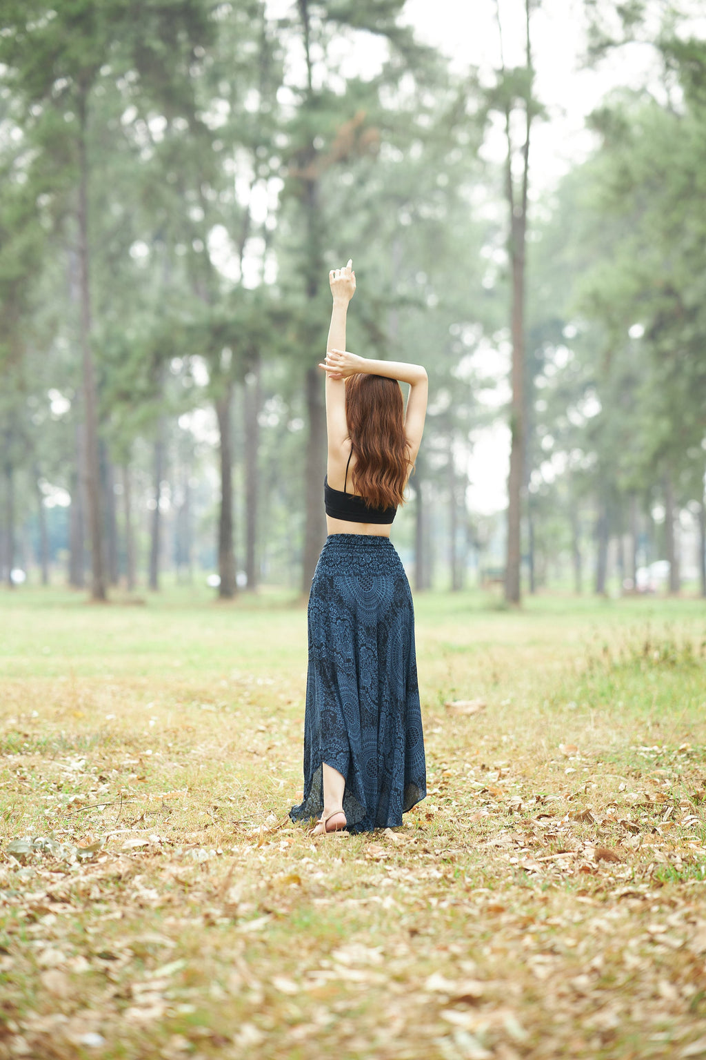 Rayon maxi skirt for summer festivals and beach wear