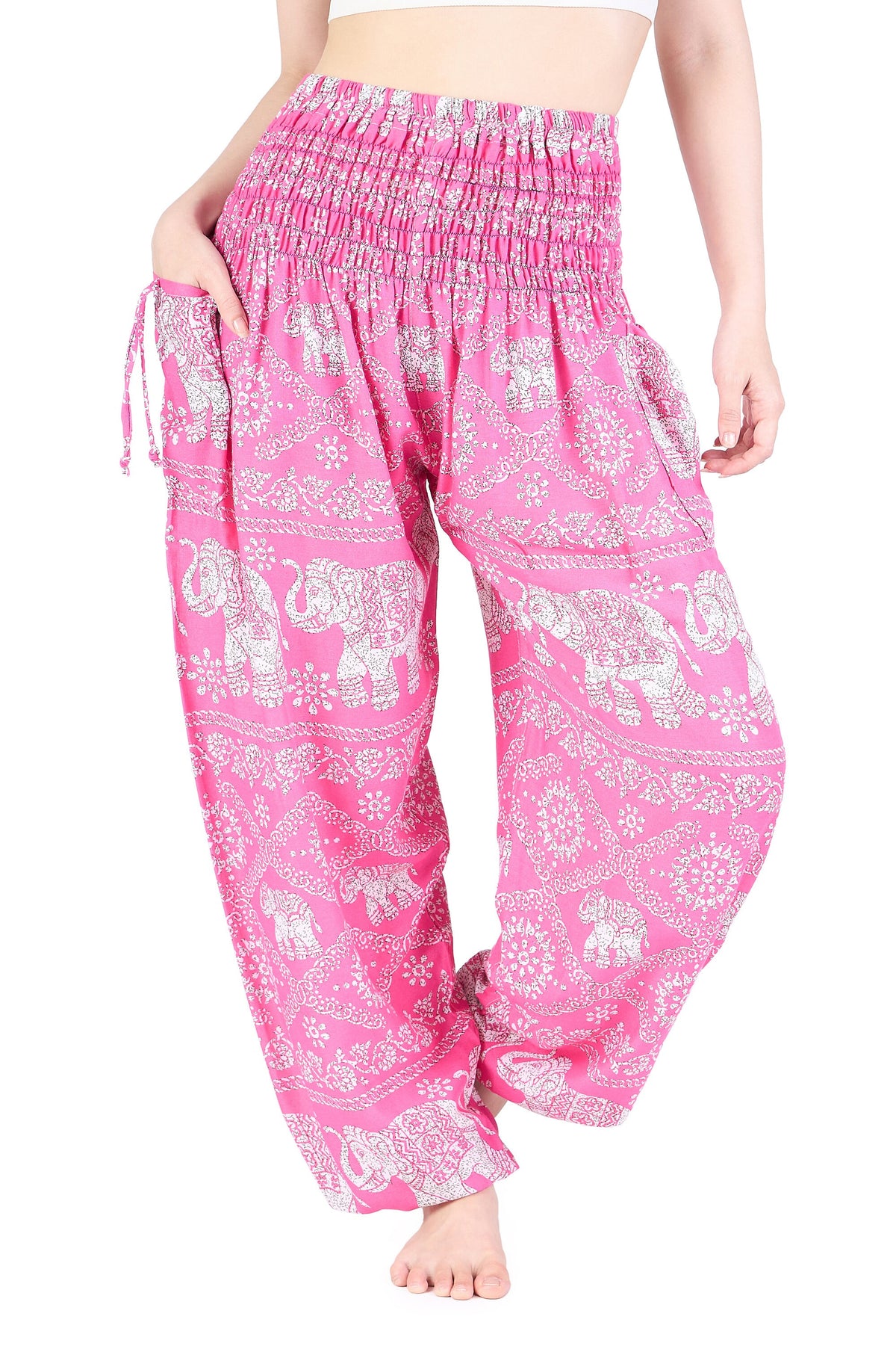 Boho harem pants with pockets for Burning Man festival