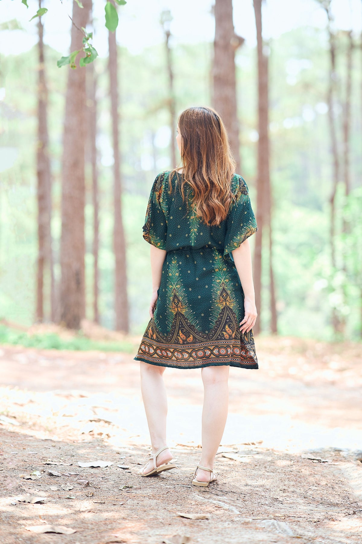 Plus size women's bohemian tunic top perfect for beach vacation or pool party