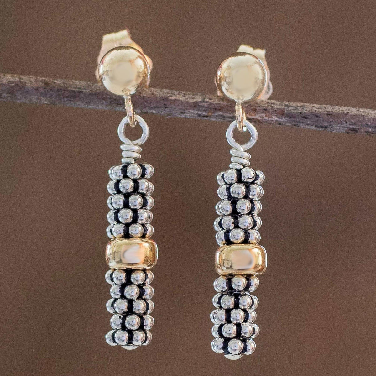 Sterling Silver and Gold Filled Earrings - Dorado