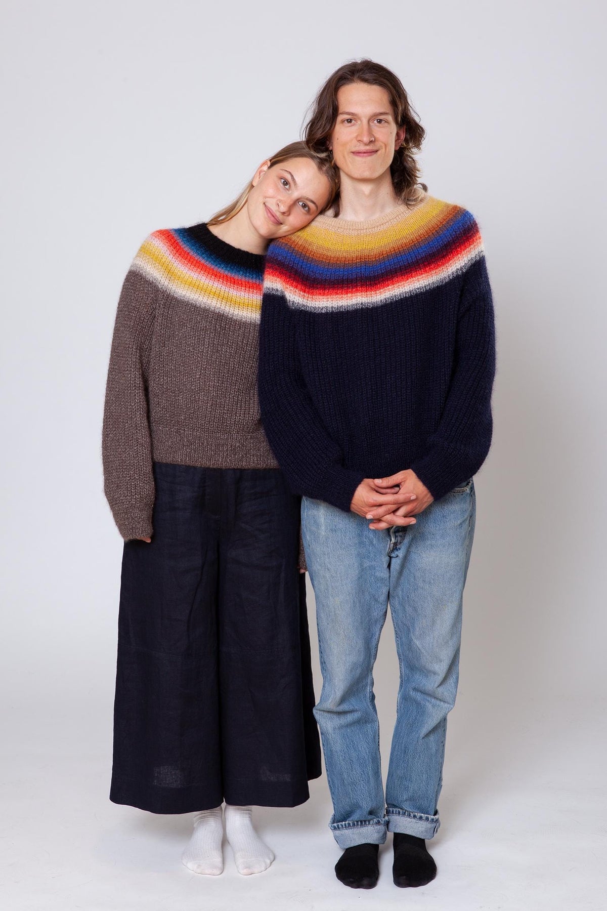 Made to order rainbow jumper, delivery in 4 weeks, sizes S to L