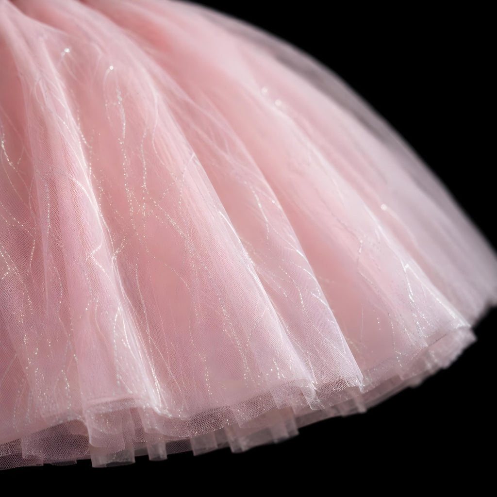 Made to order girls ball gown with brocade bodice and tulle skirt