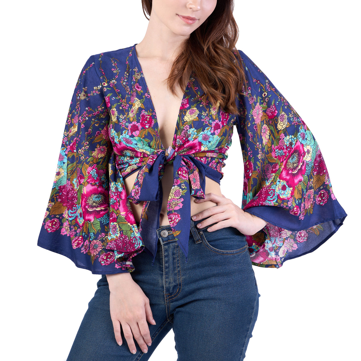 Handmade bohemian wrap top perfect for summer festivals